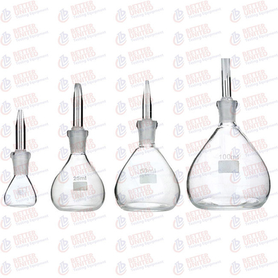 Glass Pycnometer Specific Gravity Bottle Soil Testing Equipment